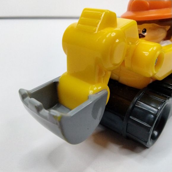 Fisher Price Little People Wheelies Excavator Construction Loader Movable Scoop - Picture 7 of 10